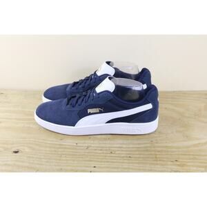 New Puma Sneakers Mens 10 Blue White Suede Astro Play Low Tops
